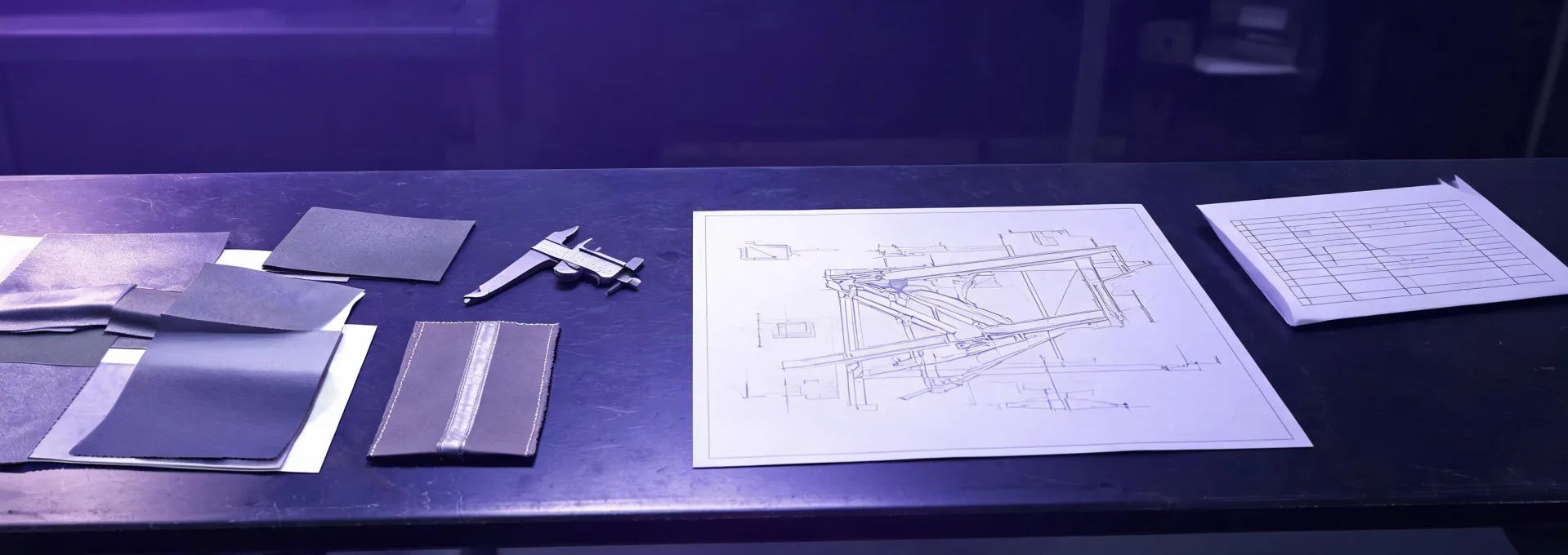 Technical membrane document review workspace